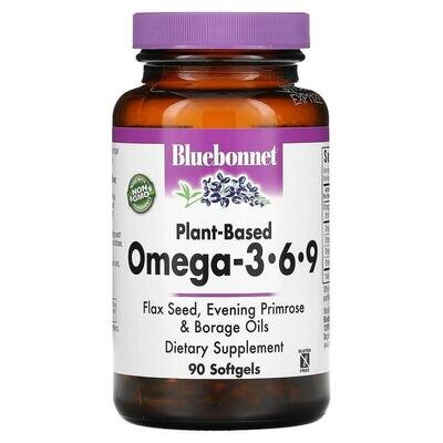 Омега 3-6-9 на рослинній основі 1000 мг Bluebonnet Nutrition капсули №90