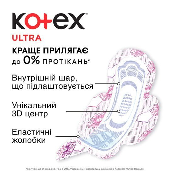 Прокладки гігієнічні Kotex Ultra супер, сіточка, 16 шт