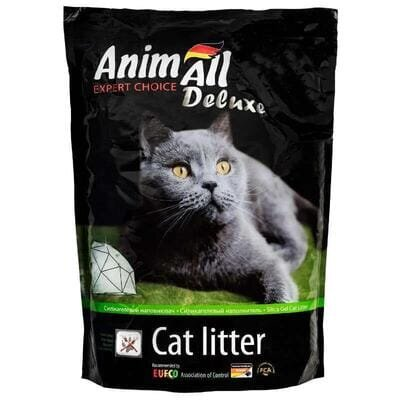 Наповнювач для туалету AnimAll Deluxe силікагелевий, салатовий, 5 л