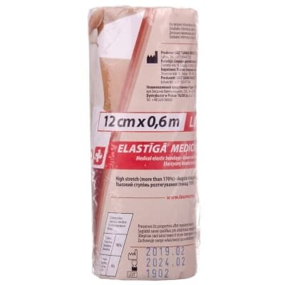 Бинт еластичний Lauma модель 2 Latex Free високої розтяжності 0,6 м х 12 см