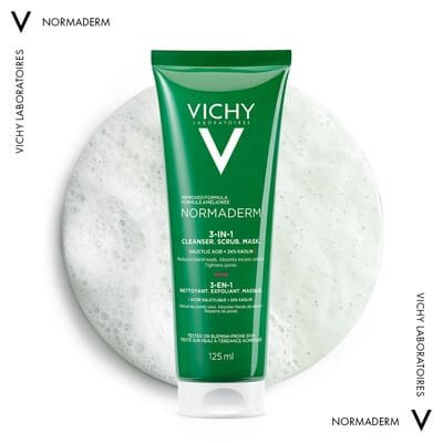 Засіб для обличчя Vichy Normaderm 3 в 1 очищуючий, 125 мл