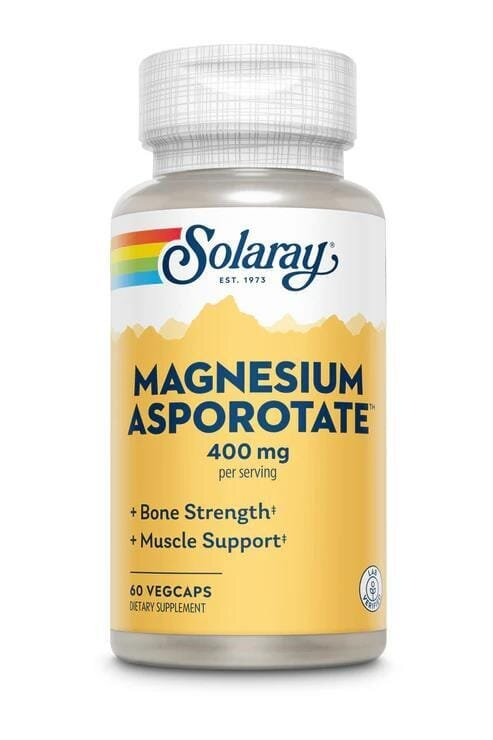 Магнію Аспоротат Solaray Magnesium Asporotate 400 мг, 60 капсул