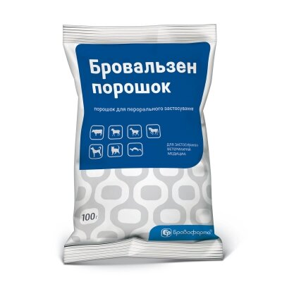 Бровальзен (ДЛЯ ТВАРИН) антигельмінтик, 100 г