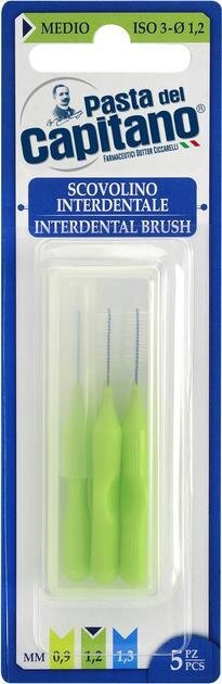 Міжзубні щітки Pasta del Capitano Interdental Brush, 1,2 мм, 5 шт