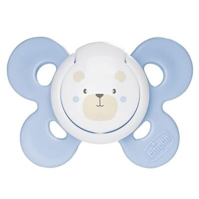 Пустушка силіконова Chicco Physio Comfort (74911.21), від 0 до 6 місяців, блакитна, 1 шт