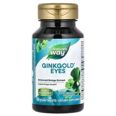 Каротиноїдний комплекс Nature's Way Ginkgold Eyes 60 мг, 60 веганських таблеток