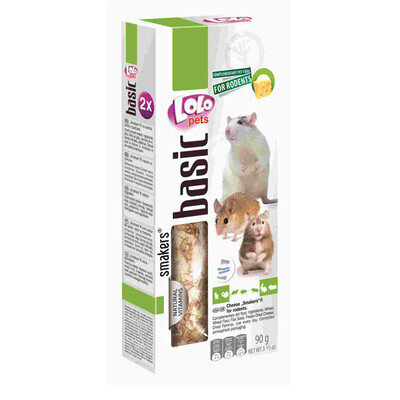 Ласощі для дрібних гризунів Lolo Pets з сиром, 90 г