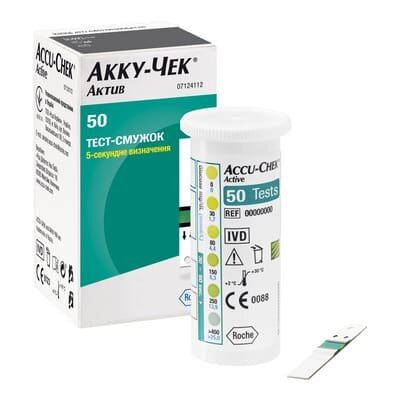 Тест-смужки Акку-Чек Актив, 50 штук