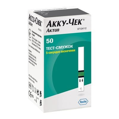 Тест-смужки Акку-Чек Актив, 50 штук