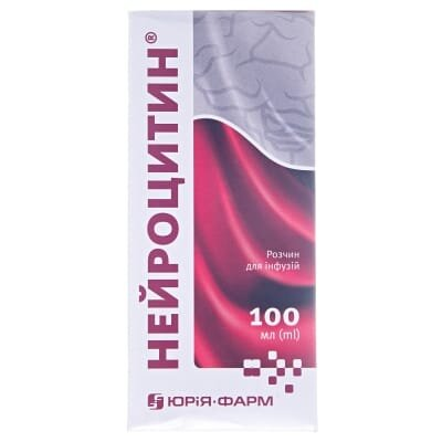 Нейроцитин розчин д/інф. по 100 мл у пляш.
