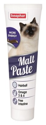 Паста Beaphar Malt Paste для виведення шерсті зі шлунка у кішок, 100 г