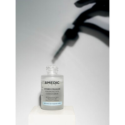 Сироватка для обличчя Amedic Hydro Cellular Hyaluronic Acid Complex Serum комплексна з 4-ма гіалуроновими кислотами, 30 мл