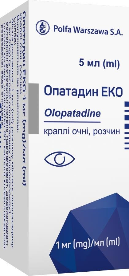 Опатадин еко краплі оч., р-н 1 мг/мл по 5 мл №1 у флак.-крап.