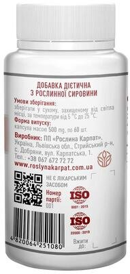 Гемоферум Рослина Карпат капсули по 500 мг №60