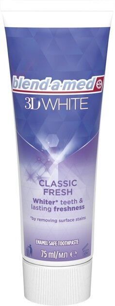 Зубна паста Blend-a-med 3D White Класична свіжість, 75 мл