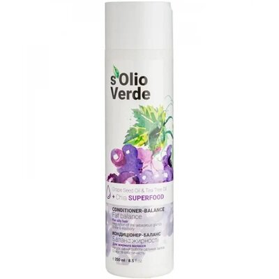 Кондиціонер-баланс Solio Verde Grape Speed Oil для жирного волосся, 250 мл