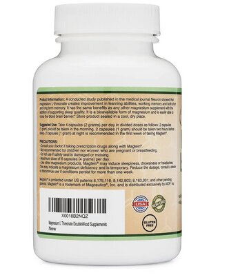 Магтеїн Double Wood Magnesium L-Threonate 2000 mg (Magtein), 100 капсул