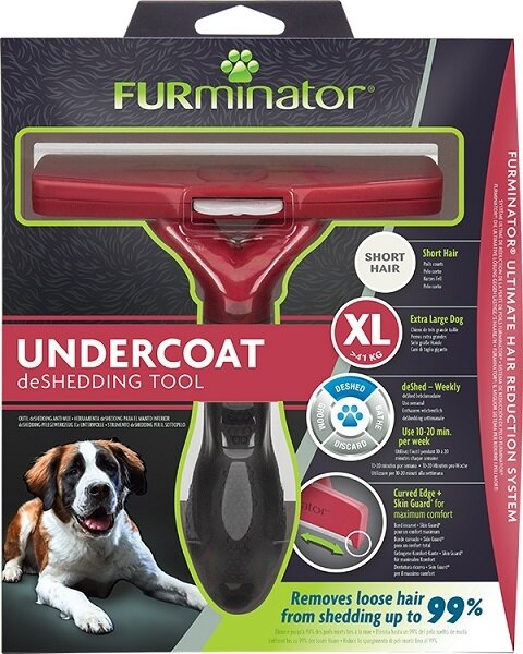 Фурмінатор FURminator 691694 для собак з короткою шерстю, розмір XL