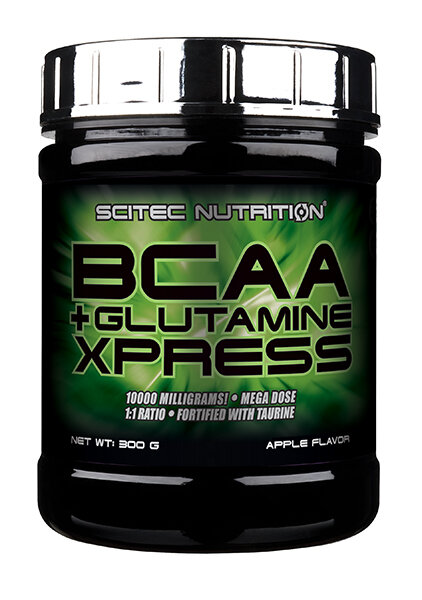 Амінокислота Scitec Nutrition BCAA + Glutamine Xpress apple, 300 г