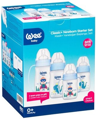Набір Wee Baby Classic Plus (198) для годування новонароджених, блакитний
