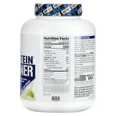Гейнер EVLution Nutrition Stacked Protein ванільне морозиво, 2,72 кг