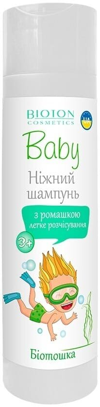 Шампунь Bioton Cosmetics Baby дитячий Біотошка з ромашкою 3+, 250 мл