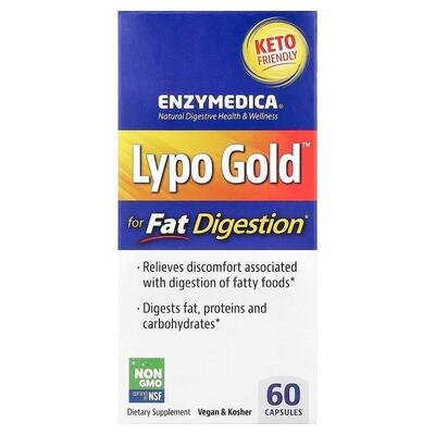 Травні ферменти Enzymedica Lypo Gold, 60 капсул