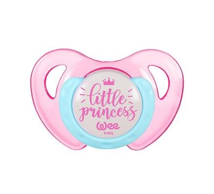 Пустушка силіконова Wee Baby Butterfly №1 ортодонтична тританова 0-6 місяців, 1 шт