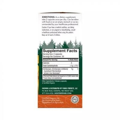 Гриб Кордицепс Fungi Perfecti Cordyceps, 60 вегетаріанських капсул