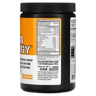 Амінокислоти EVLution Nutrition BCAA Energy апельсин, 285 г