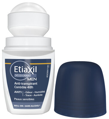 Дезодорант-антиперспірант кульковий Etiaxil Men 48h для чоловіків від помірного потовиділення, 50 мл