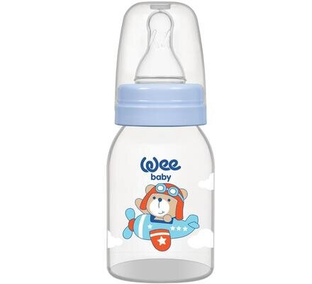 Пляшечка для годування Wee Baby Classic PP, силіконова соска №1, 125 мл