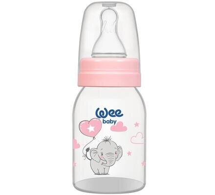 Пляшечка для годування Wee Baby Classic PP, силіконова соска №1, 125 мл