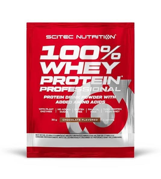 Протеїн Scitec Nutrition 100% Whey Protein Professional chocolate, 30 г