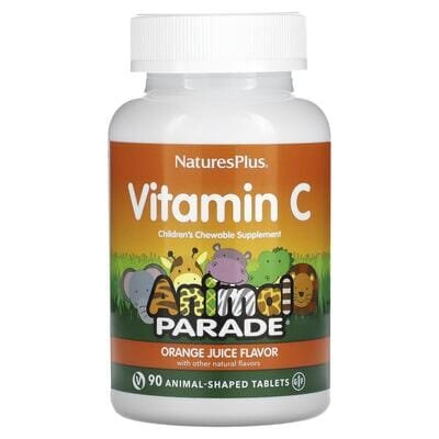 Вітамін C Nature's Plus Animal Parade для дітей, 90 жувальних таблеток