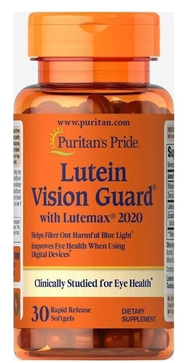 Лютеїн Puritan's Pride Lutein Vision Guard, 30 гелевих капсул