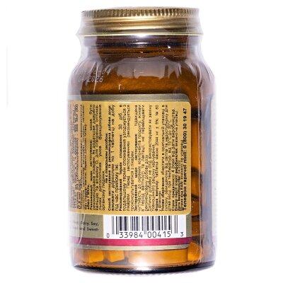 Кальцій з устричної шкаралупи Solgar Calcium 600 (from Oyster Shell with Vitamin D3) таблетки №60