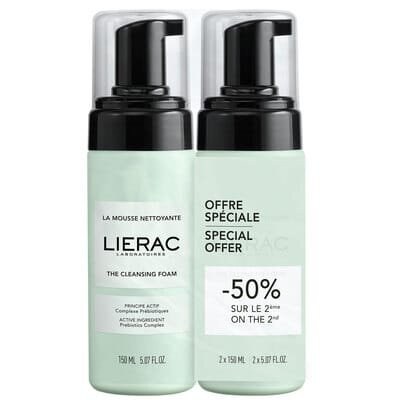 Набір DUO Мус для обличчя Lierac очищувальний, 2 шт х 150 мл