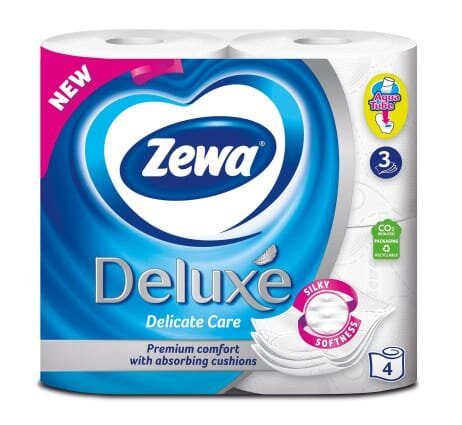 Туалетний папір Zewa Deluxe 3 шари, 4 рулони