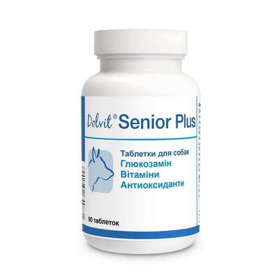 Долвіт Сеніор Плюс Dolfos Dolvit Senior Plus для покращення роботи суглобів у зрілих собак, 90 таблеток