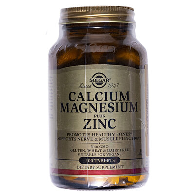 Кальцій, магній плюс цинк Solgar Calcium Magnesium Plus Zinc таблетки №100