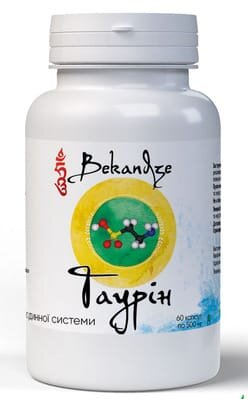 Таурін Bekandze капсули по 400 мг №60
