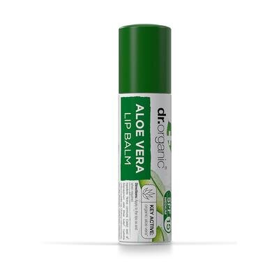 Бальзам для губ Dr. Organic з алое вера, 5,7 мл