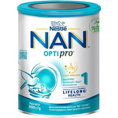 Суміш суха молочна NAN 1 Optipro для дітей від народження, 400 г