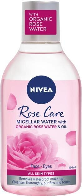 Міцелярна вода Nivea Rose Care Догляд троянди двофазна (82366), 400 мл