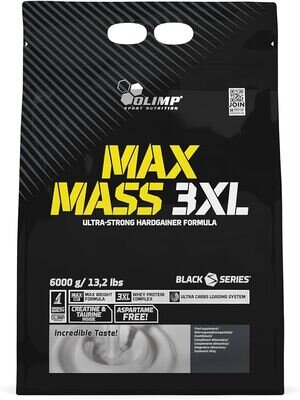 Гейнер Olimp MAX Mass 3XL, полуниця, 6000 г