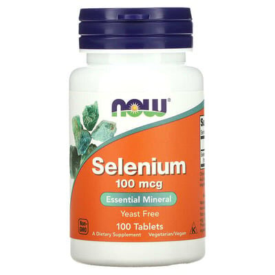 Селен NOW Selenium 100 мкг таблетки №100