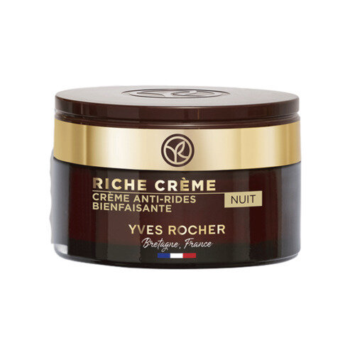 Крем для обличчя Yves Rocher Riche Creme Благотворний, від зморшок, нічний, 50 мл