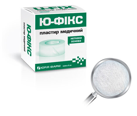 Пластир медичний Ю-Фікс на нетканій основі, котушка, 1,25 х 500 см, 1 штука