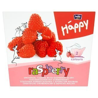 Серветки паперові унiверсальні Bella Baby Happy двошарові 2 кольори малина, 40+40 шт